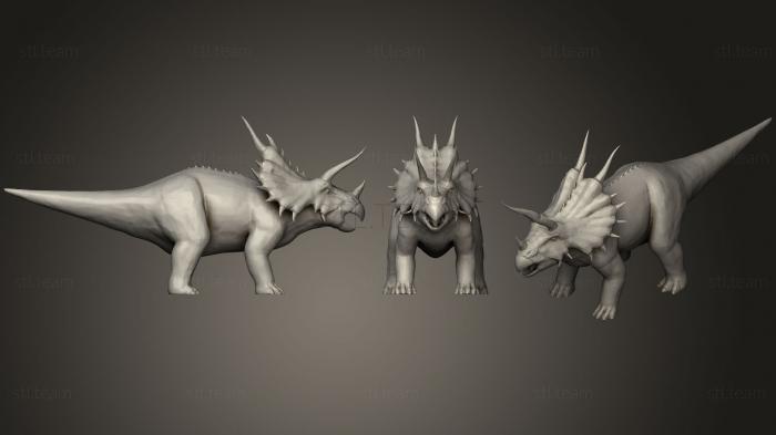 Статуэтки животных Triceratops (2)